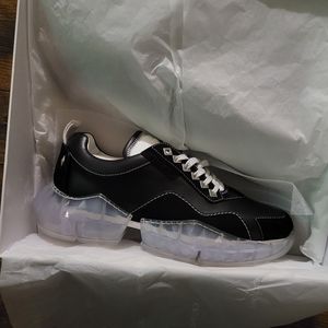 Jimmy Choo Men's Dimond Black/Black/White Shoe size 44